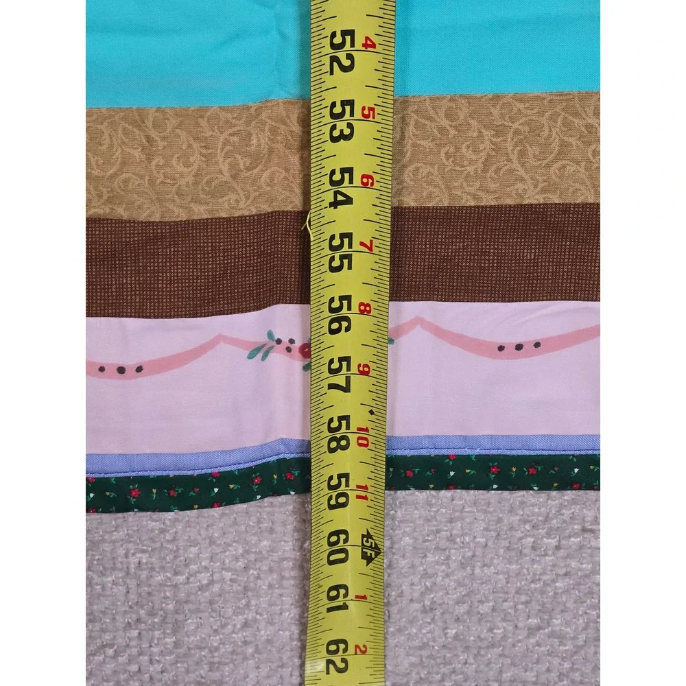 Vintage Hand Tied Patchwork Quilt Throw Corduroy Texture Retro‎ Boho 47x59 Multi